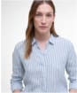 Women's Barbour Marine Shirt - Chambray / White
