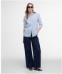 Women's Barbour Marine Shirt - Chambray / White