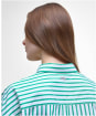 Women's Barbour Nicola Shirt - WHITE/KELLY GREE