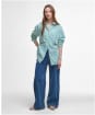 Women's Barbour Nicola Shirt - WHITE/KELLY GREE