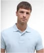 Men's Barbour Sports Polo 215G - BLEACHED BLUE