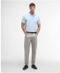 Men's Barbour Sports Polo 215G - BLEACHED BLUE