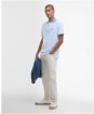 Men's Barbour Denwick Polo Shirt - BLEACHED BLUE
