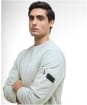 Men's Barbour International Grip Crew Neck Sweatshirt - Mineral Grey