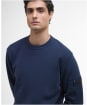 Men's Barbour International Grip Crew Neck Sweatshirt - Navy