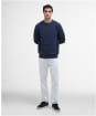 Men's Barbour International Grip Crew Neck Sweatshirt - Navy