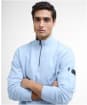 Men's Barbour International Ewan Half Zip Funnel Neck - Heritage Blue