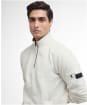 Men's Barbour International Ewan Half Zip Funnel Neck - Whisper White