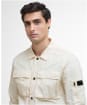 Men's Barbour International Scots Nylon Overshirt - Whisper White