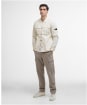 Men's Barbour International Scots Nylon Overshirt - Whisper White