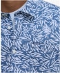 Men's Barbour Jackstone Regular Short Sleeve Printed Summer Shirt - Dark Denim