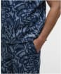 Kew Print Shirt                               - Navy