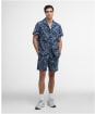 Kew Print Shirt                               - Navy