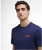 Men's Barbour International Small Logo Tee - Pigment Navy