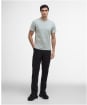 Men's Barbour International Small Logo Tee - Mineral Grey