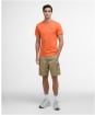 Men's Barbour International Small Logo Tee - Flame Orange