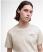 Men's Barbour Huckley T-Shirt - Oatmeal