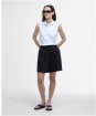 Women's Barbour Bowford Sleeveless Polo Top - White