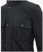 Men's Barbour Corbridge Waxed Jacket - Black / Classic Tartan