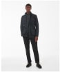 Men's Barbour Corbridge Waxed Jacket - Black / Classic Tartan