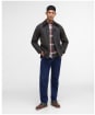 Men's Barbour Classic Bedale Jacket - Olive | Classic Tartan