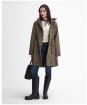 Women's Barbour Bowlees Waterproof Jacket - WINTER MOSS/CLAS