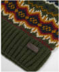 Barbour Case Fair Isle Dog Gift Set - Olive
