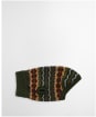 Barbour Case Fair Isle Dog Gift Set - Olive