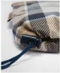 Women's Barbour Portree Tartan Poncho - Hessian / Navy Tartan