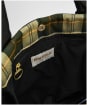 Women's Barbour Mariah Quilted Tote Bag - Black / Classic Tartan