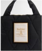 Women's Barbour Mariah Mini Quilted Tote Bag - Black / Classic Tartan