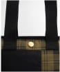 Women's Barbour Mya Patchwork Tote Bag - BLACK/OLIVE CHEC