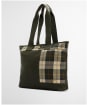 Women's Barbour Mya Patchwork Tote Bag - Sage / Ancient Tartan