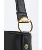 Women's Barbour Cedar Leather Bucket Bag - Black