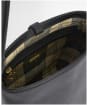 Women's Barbour Cedar Leather Bucket Bag - Black