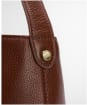 Women's Barbour Cedar Leather Bucket Bag - Brown
