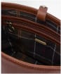 Women's Barbour Cedar Leather Bucket Bag - Brown