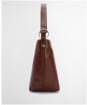 Women's Barbour Cedar Leather Bucket Bag - Brown