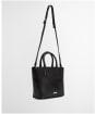 Women's Barbour Birch Leather Tote Bag - Black