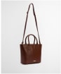 Women's Barbour Birch Leather Tote Bag - Brown