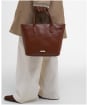 Women's Barbour Birch Leather Tote Bag - Brown