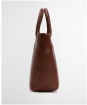 Women's Barbour Birch Leather Tote Bag - Brown