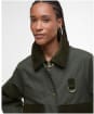 Women's Barbour Phoebe Casual Jacket - Olive / Brown
