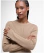 Women's Barbour Anastasia Knitted Midi Dress - Pale Camel