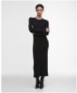 Women's Barbour Anastasia Knitted Midi Dress - Black