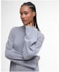 Women's Barbour Sophia Knitted Midi Dress - Light Grey
