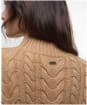 Women's Barbour Belford Knitted Mini Dress - Military Brown