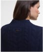 Women's Barbour Belford Knitted Mini Dress - Navy