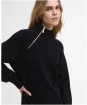 Women's Barbour International Saskia Knitted Mini Dress - Black