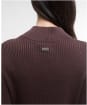 Women's Barbour International Kaia Knitted Midi Dress - Chocolate